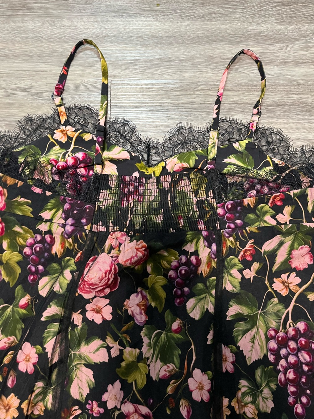 Anthropologie Maeve Fruit & Floral Dress NWT 1X Lace Trim Plus Size - Picture 10 of 16